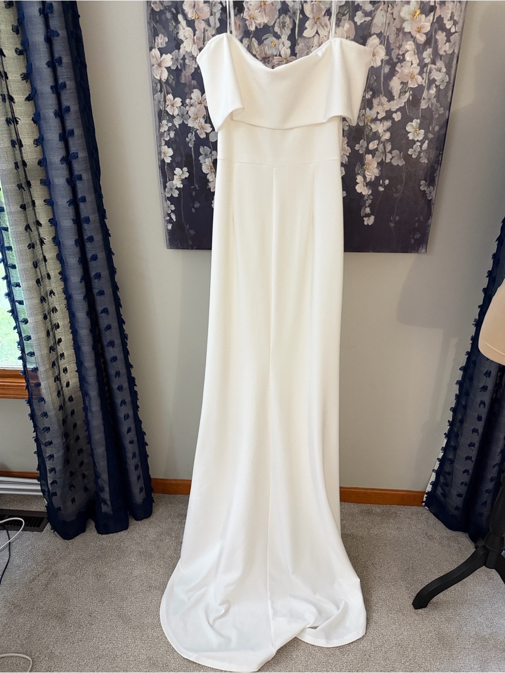 NWT Lulus Off-Shoulder White Wedding Gown Large - Picture 5 of 9